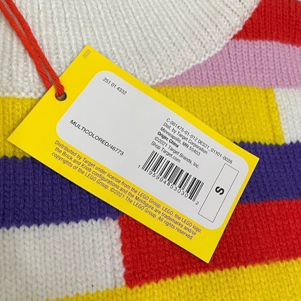 LEGO X Target Mix Stripe Sweater Multicolored Mock Neck - Picture 9 of 10